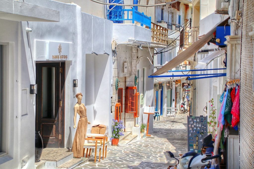 Naxos shopping street